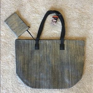 Brand New Woven Straw Tote  Natural Bag by Worthy